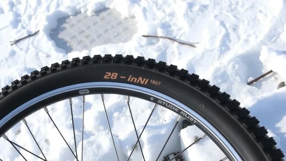 Dubbdäck cykel 28 tum för bättre grepp om vintern