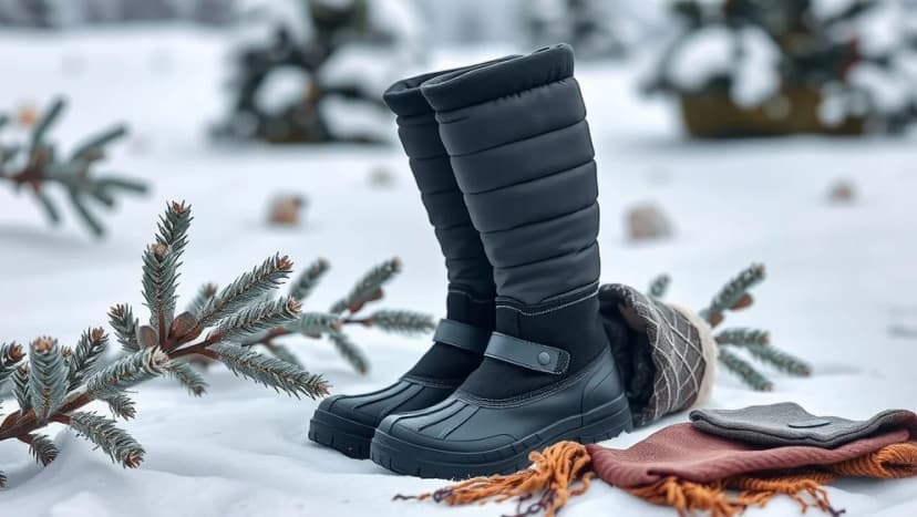 Polyver stövlar dam som håller hela vintern