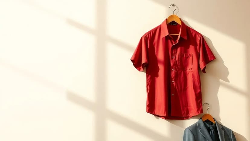 Röd skjorta herr för varje tillfälle