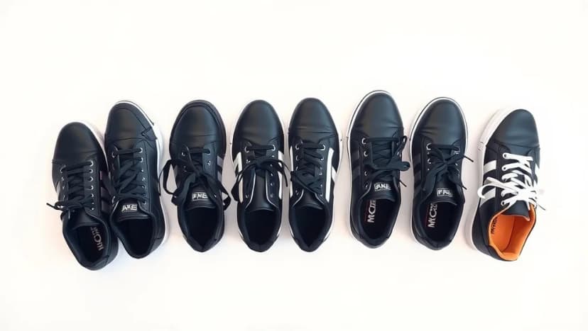 Svarta sneakers herr som passar alla stilar