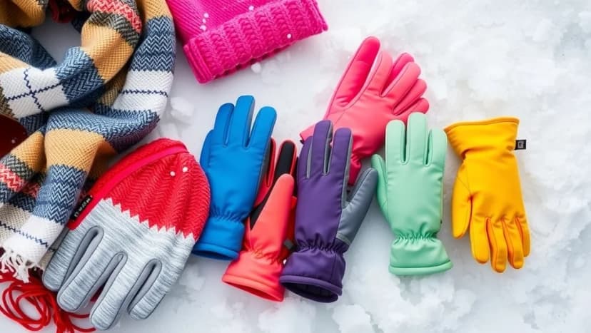 Vattentäta vantar för barn som håller händerna torra